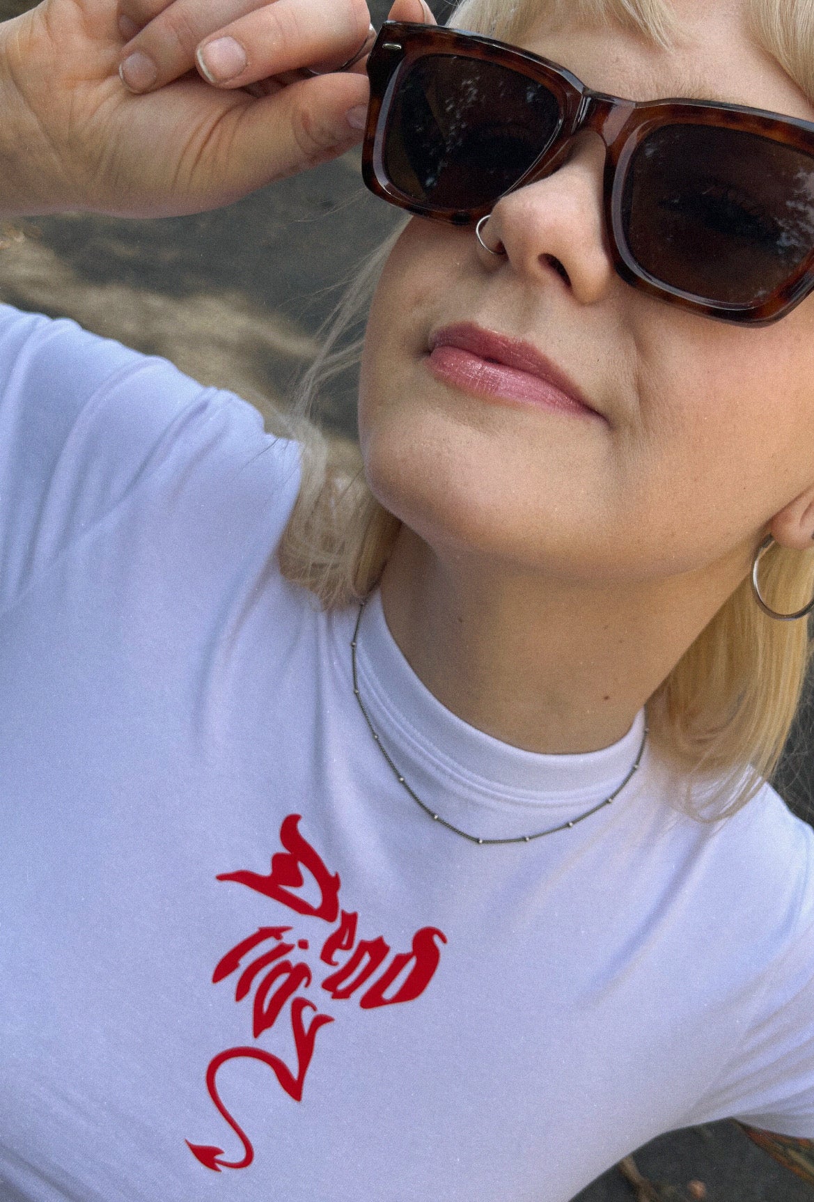 Devil Crop Baby Fit Tee