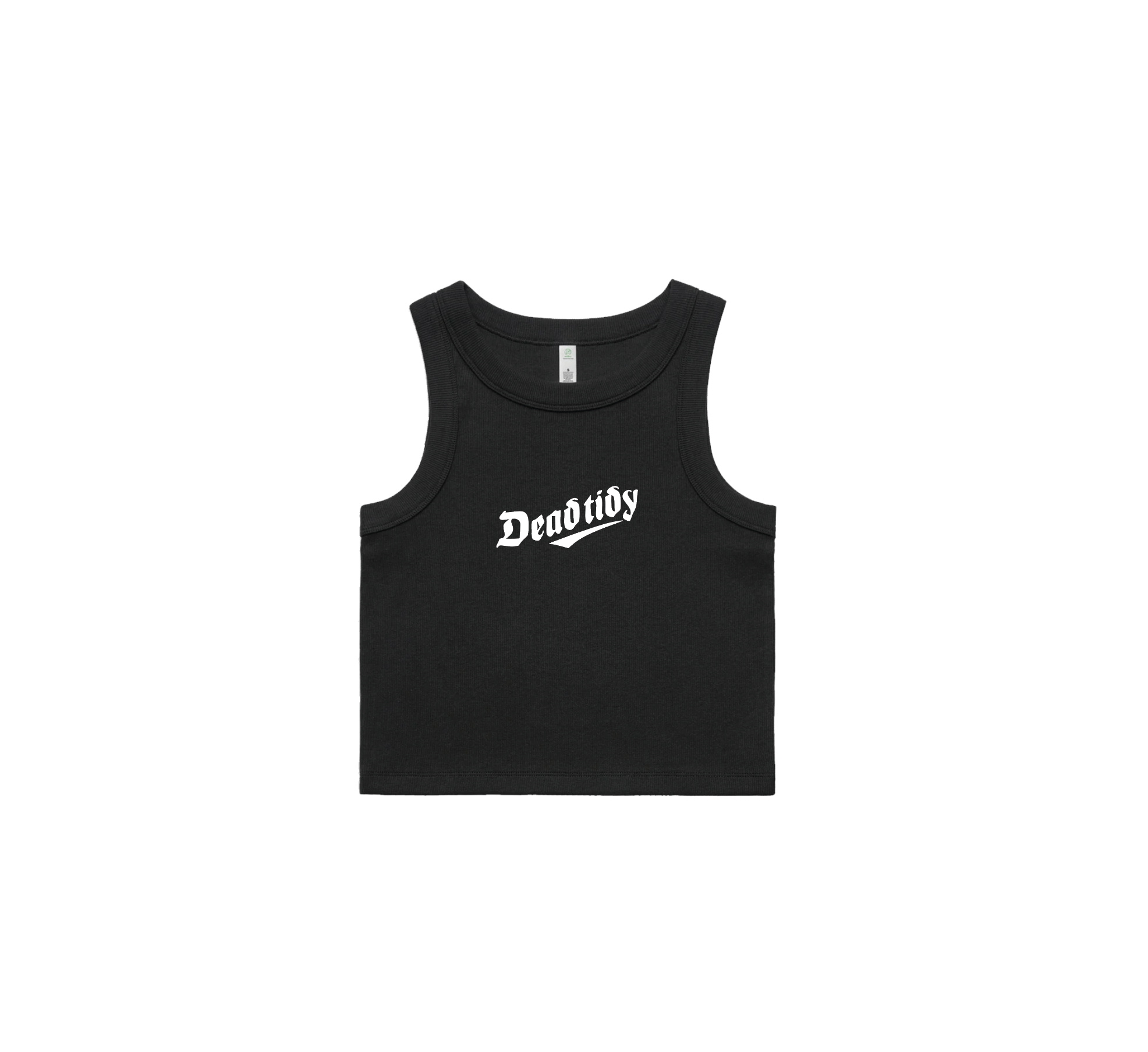 Classic Logo Ribbed Tank Black