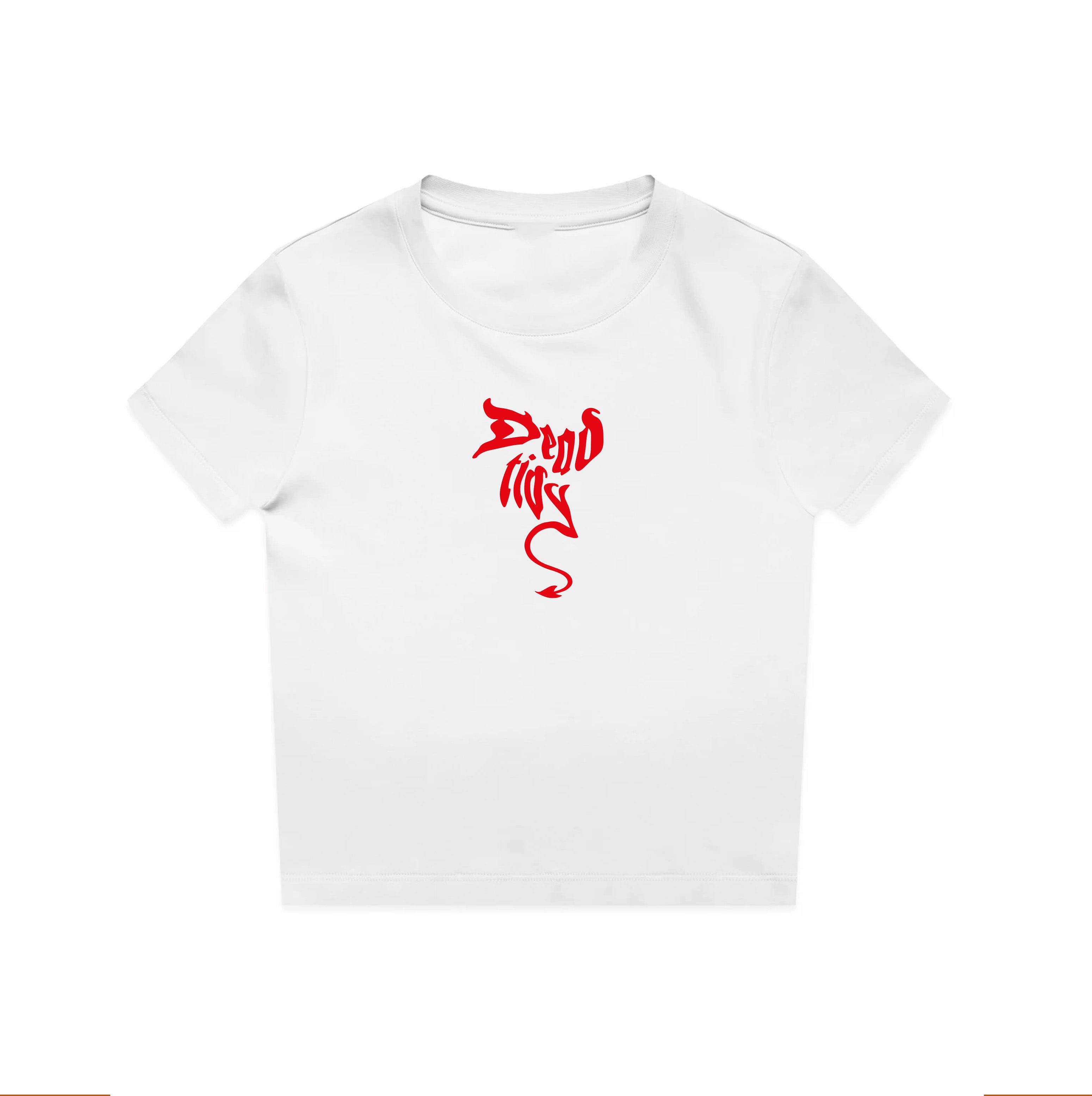 Devil Crop Baby Fit Tee