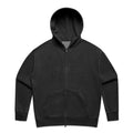 Faded Zip Embroidered Hoodie