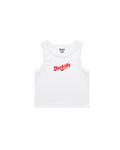 Classic Logo Ribbed Tank White