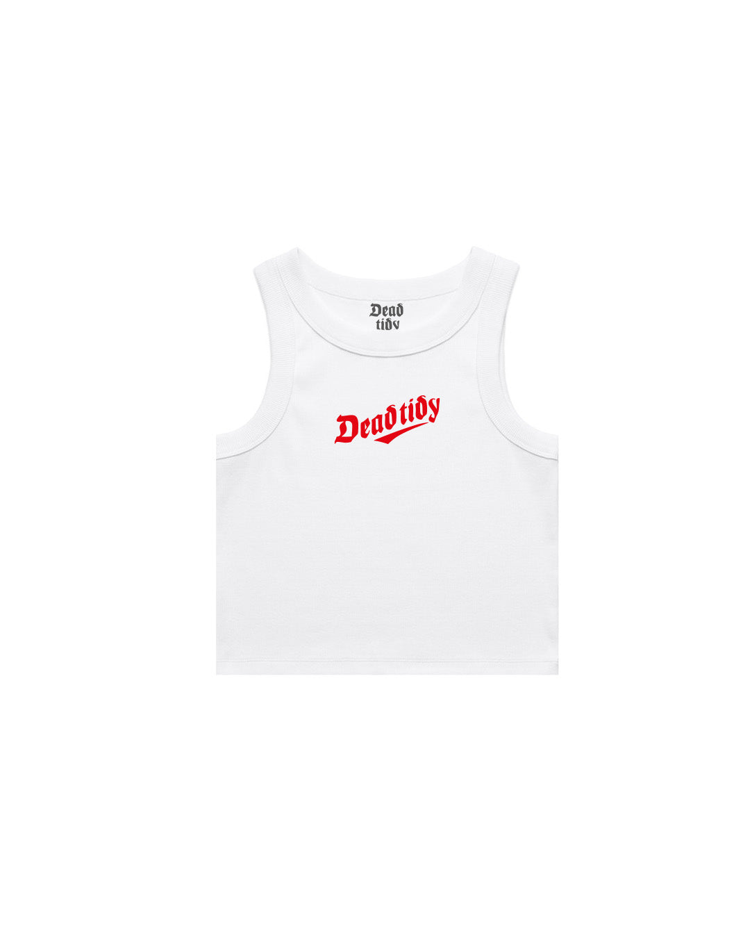Classic Logo Ribbed Tank White